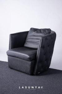 Vintage Oil Wax Leather - Armchair - Lasunya Sofa