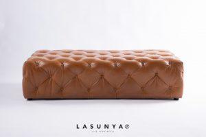 Oil Leather Sofa - Brown - Urban Leather Ottoman - Lasunya Sofa